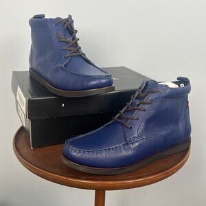 Marc Joseph Gramercy Bootie in Blue Grainy women’s leather boot size 5.5